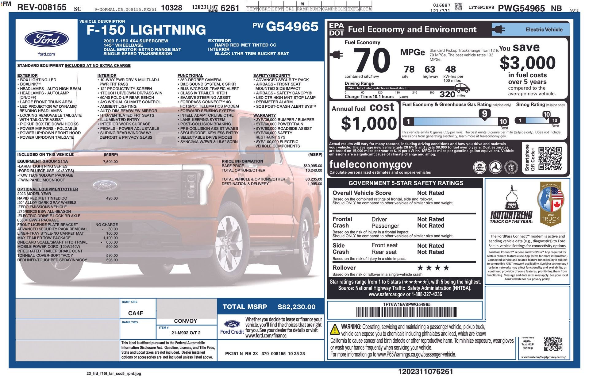 2023 Ford F-150 Lightning LARIAT®