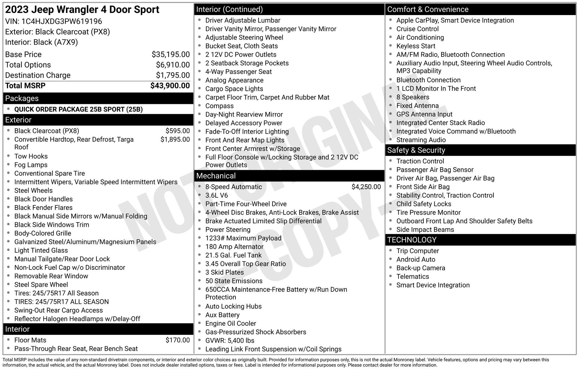 2023 Jeep Wrangler Sport