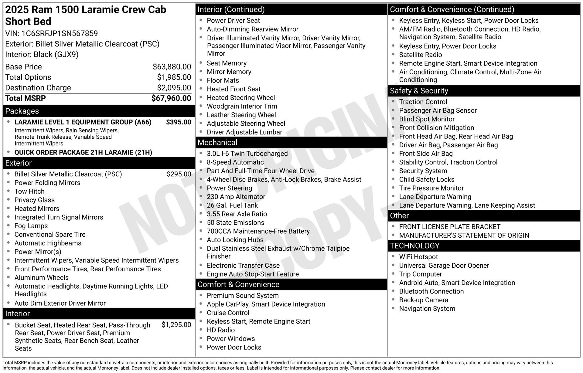 2025 RAM 1500 Laramie