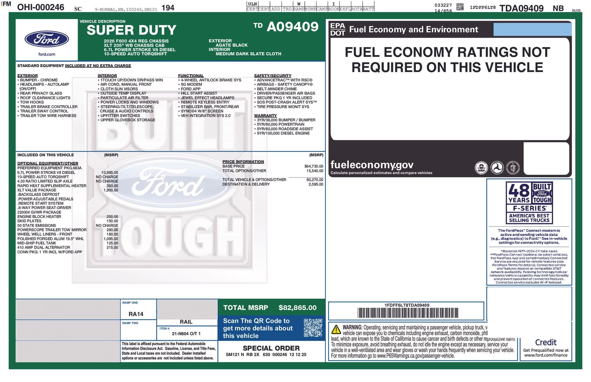 2026 Ford F-600SD F-600® XLT