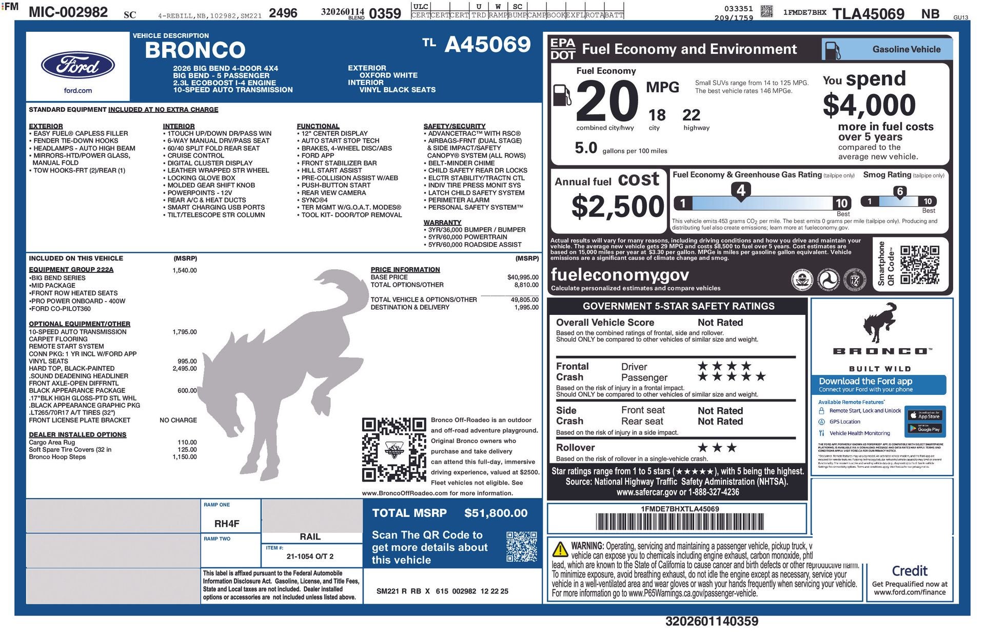 2026 Ford Bronco Big Bend®