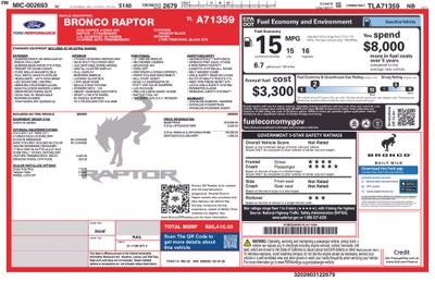 2026 Ford Bronco Raptor®