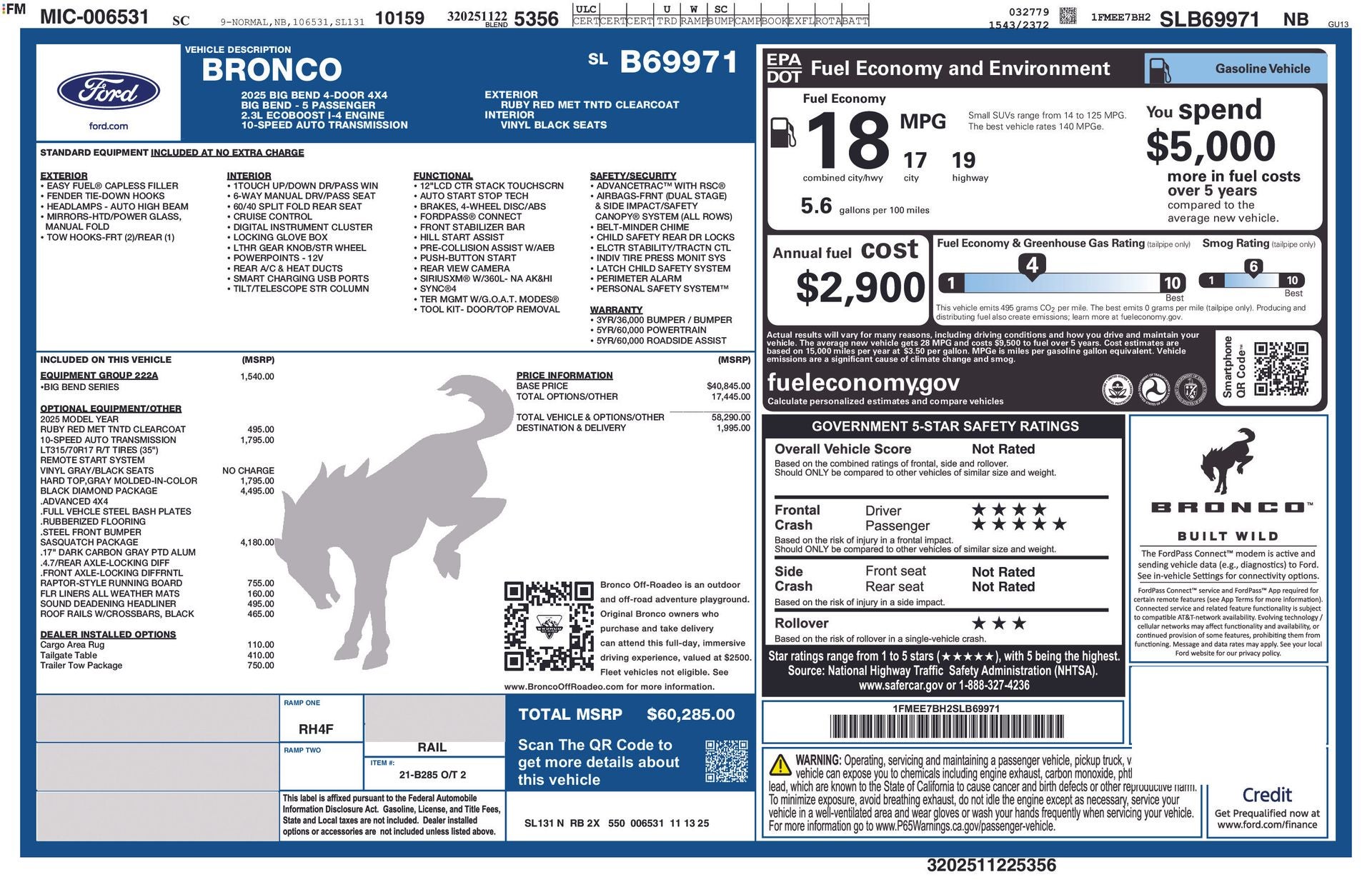 2025 Ford Bronco Big Bend®