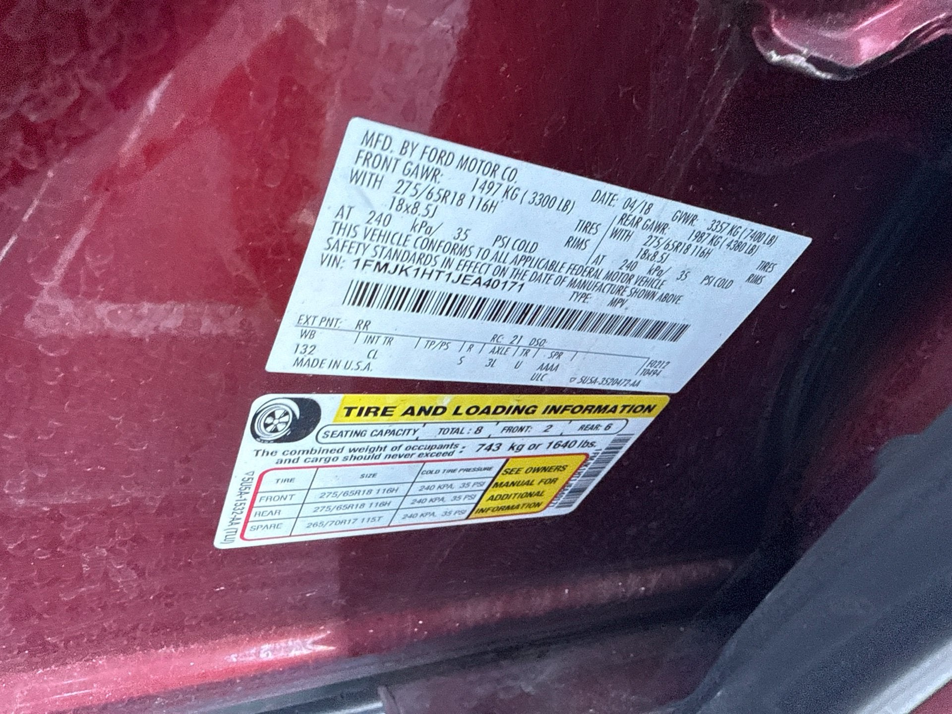 2018 Ford Expedition Max XLT