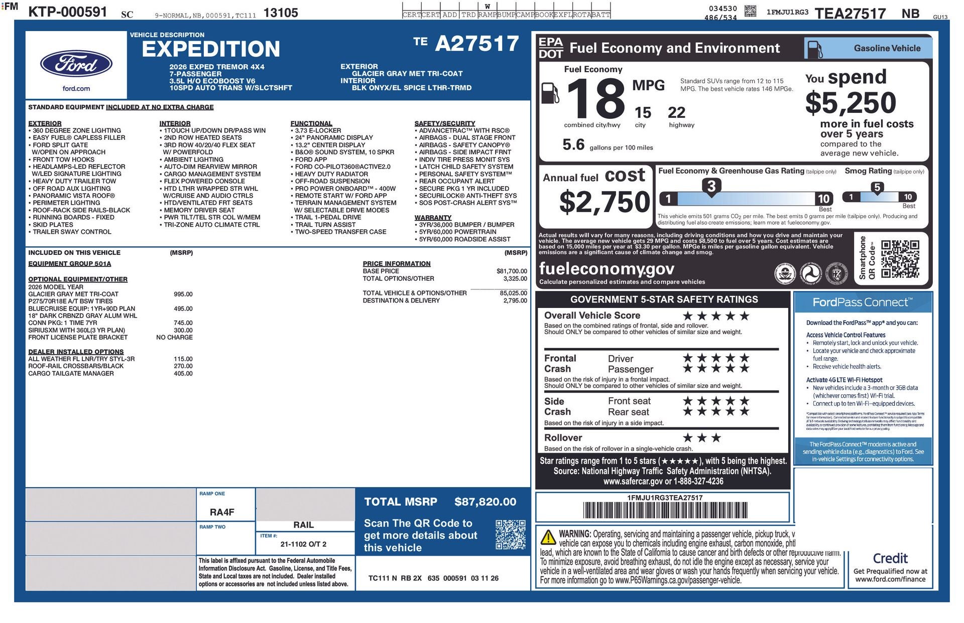 2026 Ford Expedition Tremor®