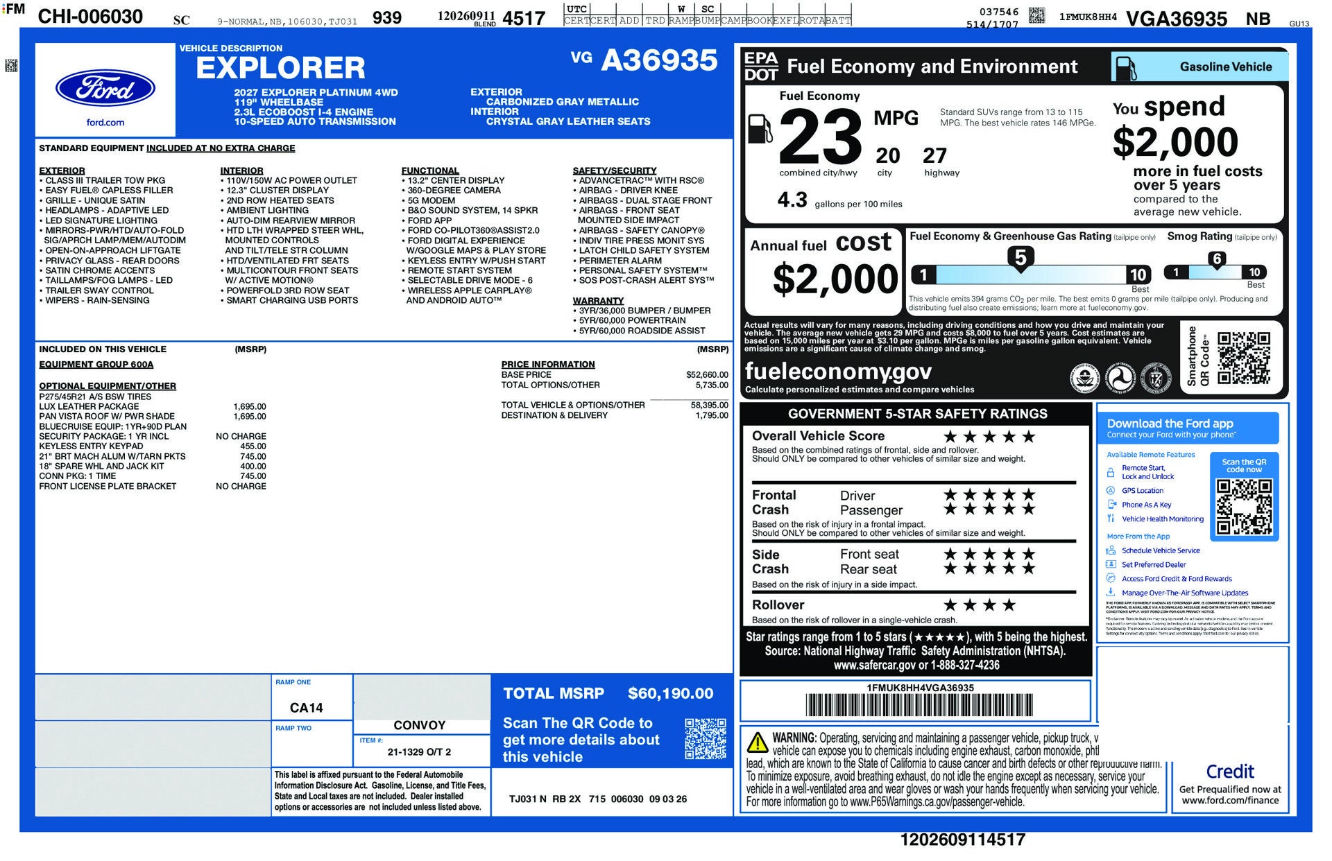 2027 Ford Explorer Platinum™