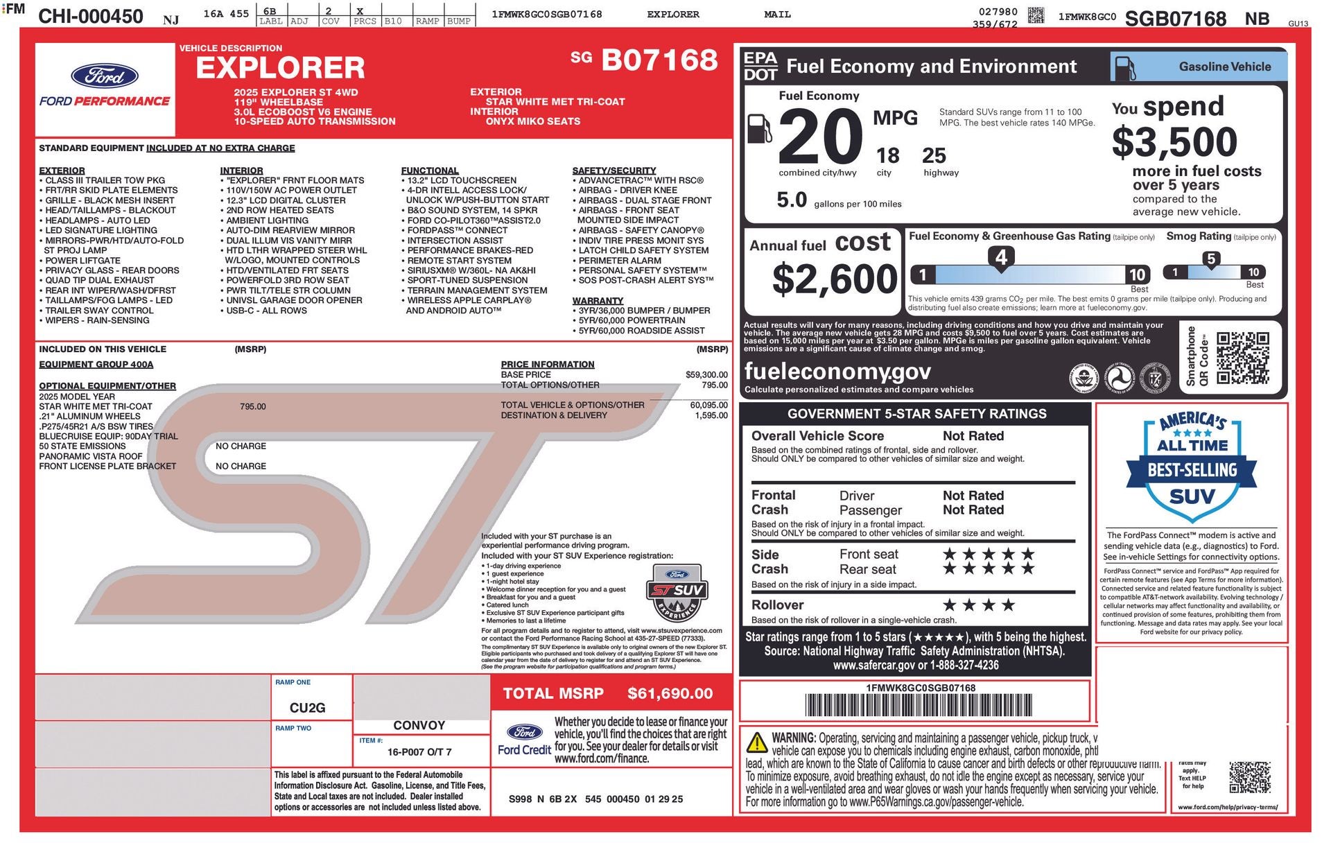2025 Ford Explorer ST 4WD