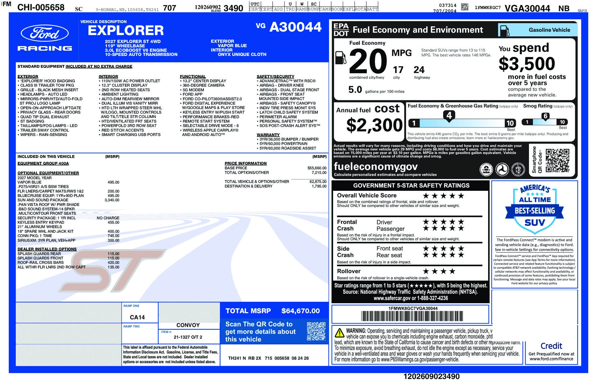 2027 Ford Explorer ST