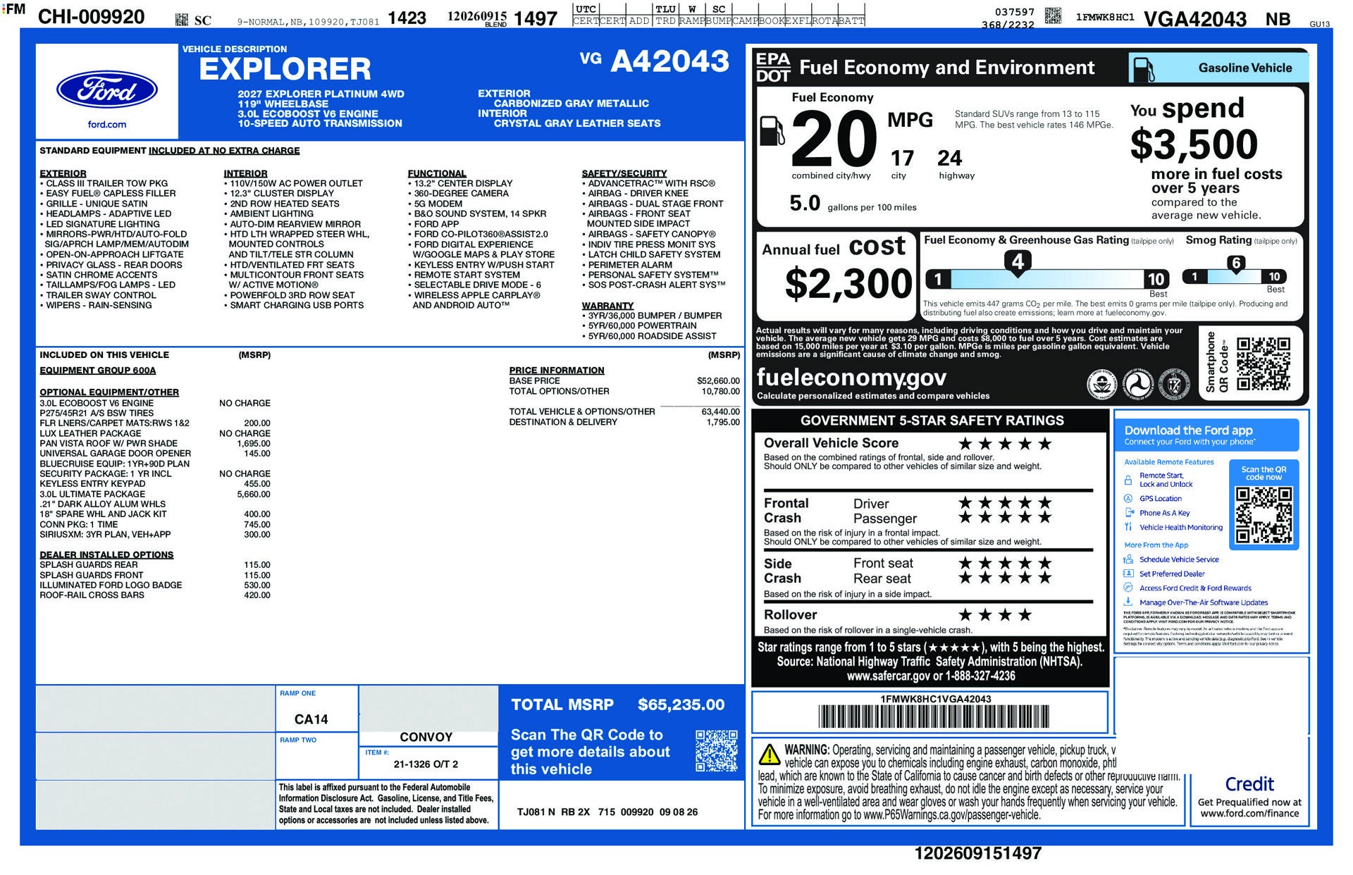 2027 Ford Explorer Platinum™