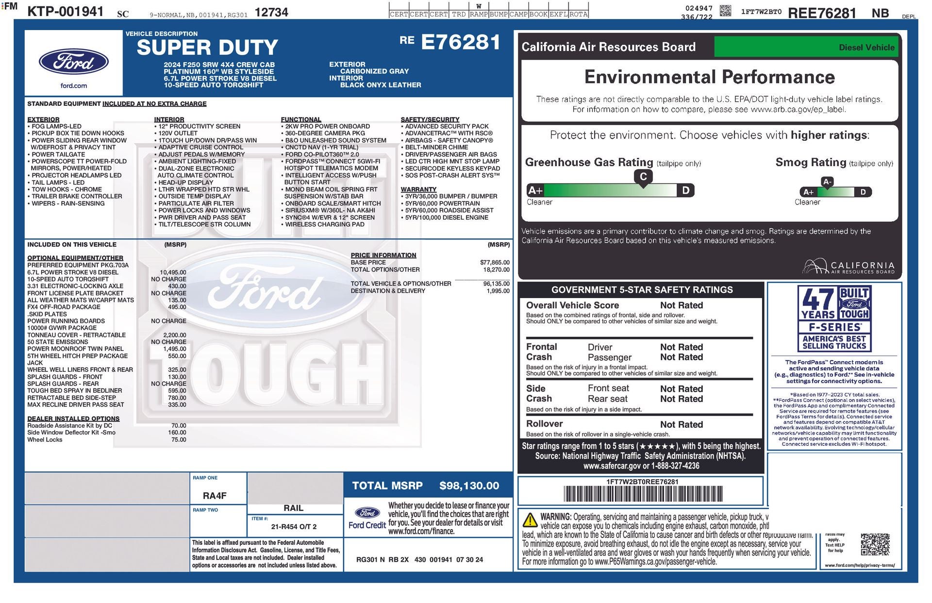 2024 Ford F-250SD Platinum