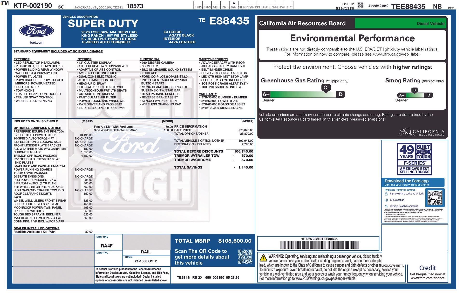 2026 Ford F-250 F-250® King Ranch®