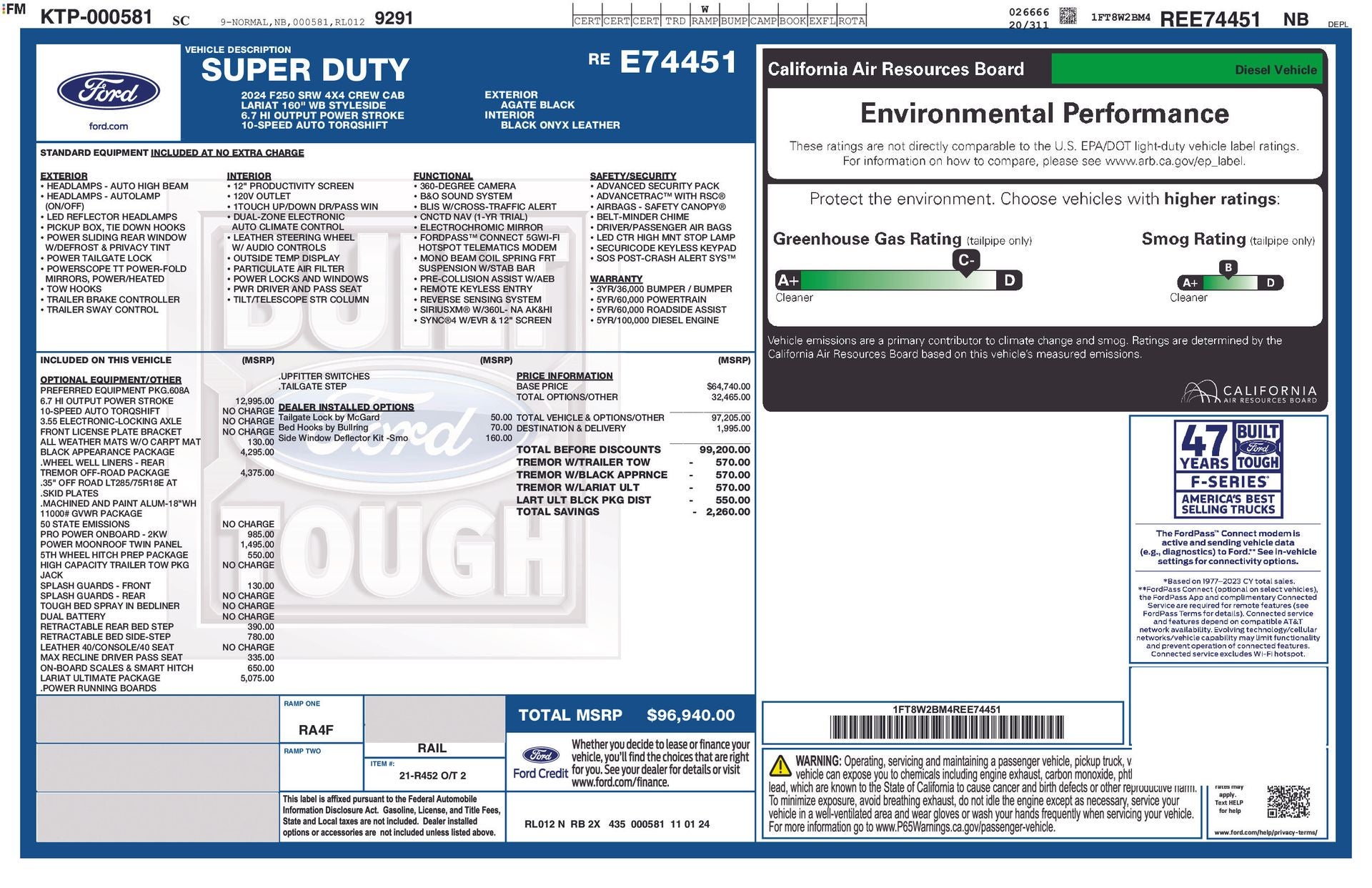 2024 Ford F-250SD Lariat Tremor