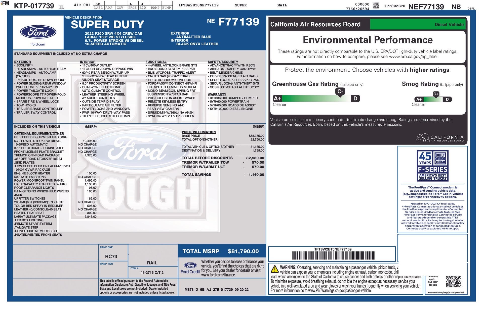 2022 Ford F-250SD Lariat
