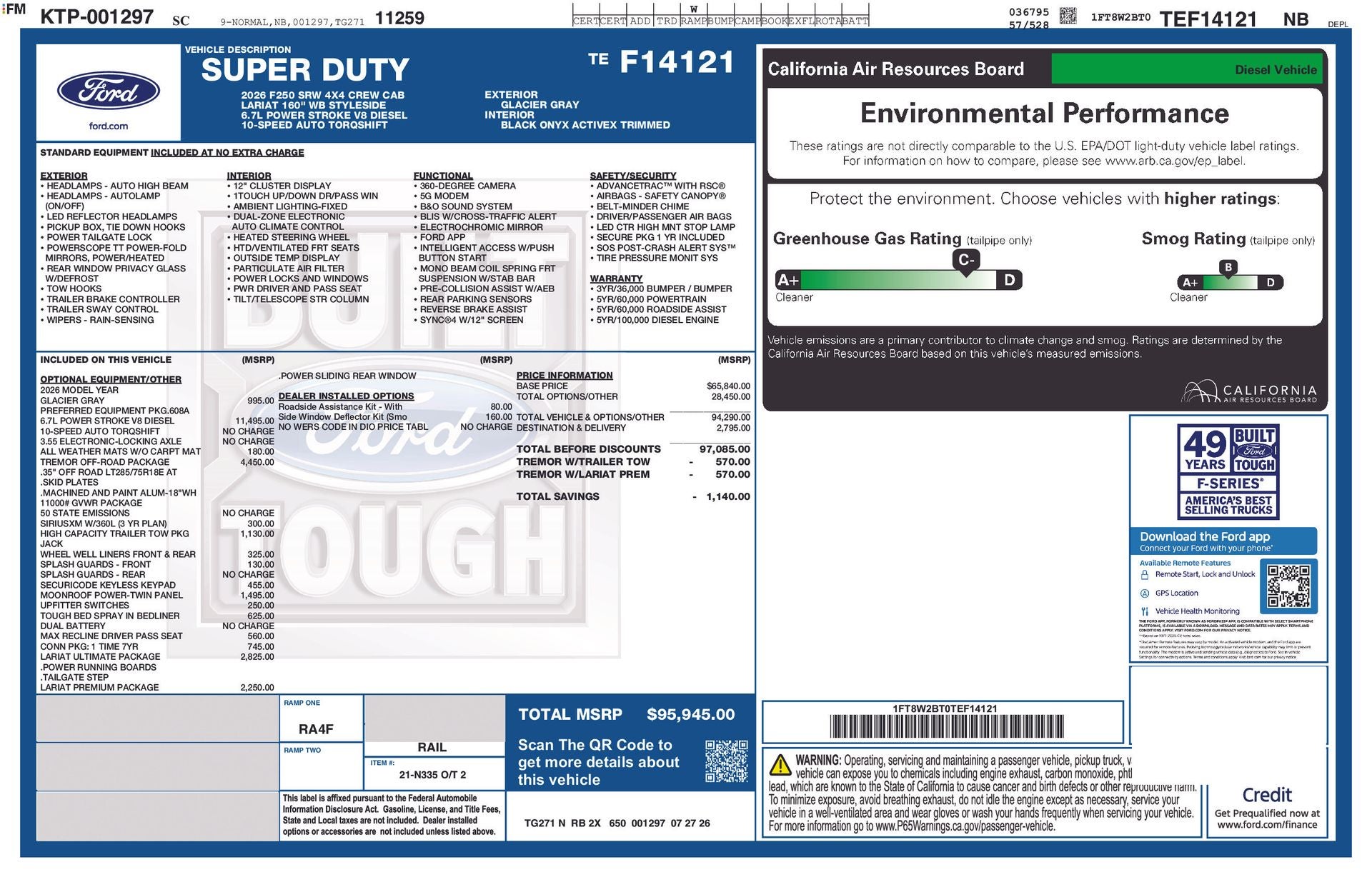 2026 Ford F-250 F-250® Lariat®