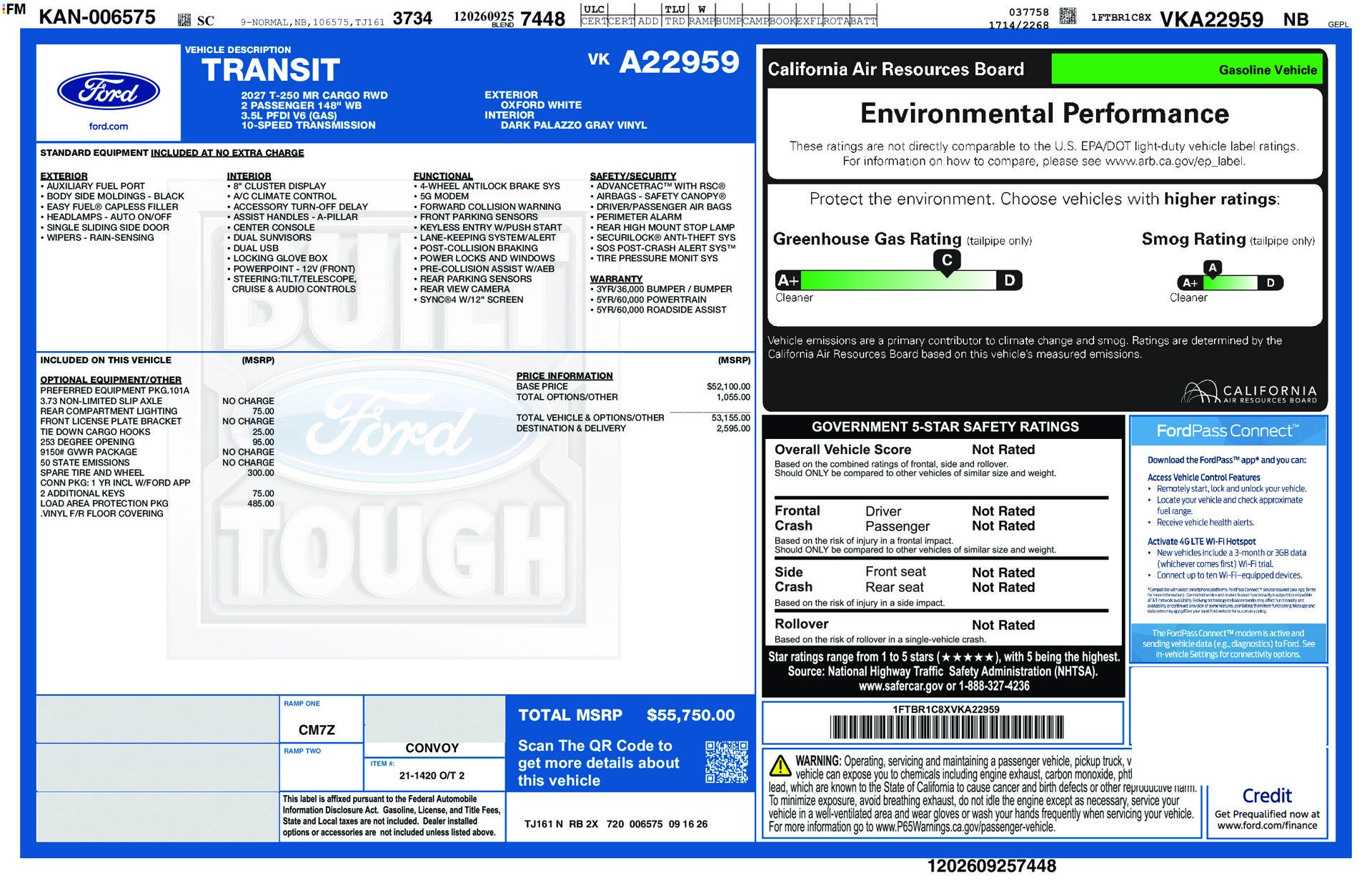 2027 Ford Transit-250 Cargo Van