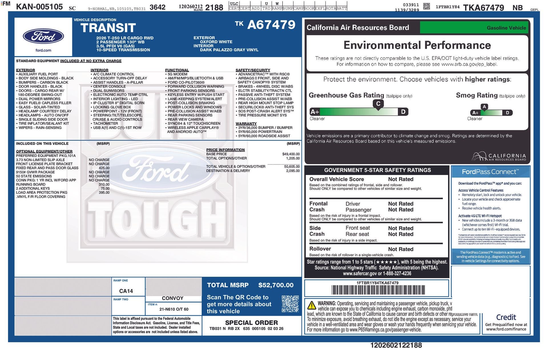 2026 Ford Transit-250 Cargo Van