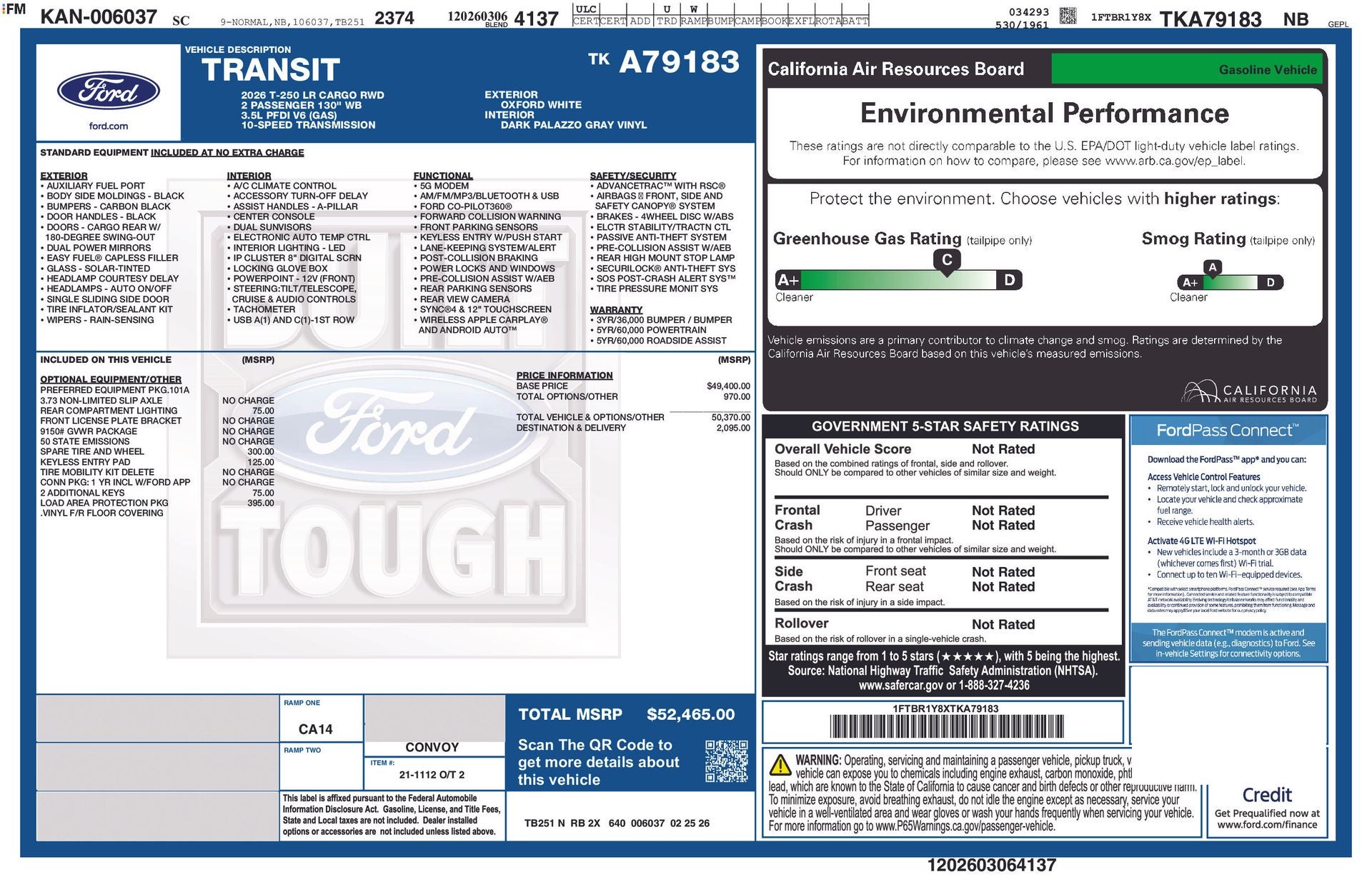 2026 Ford Transit-250 Cargo Van