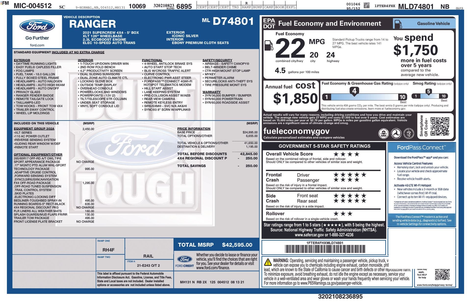 2021 Ford Ranger XLT