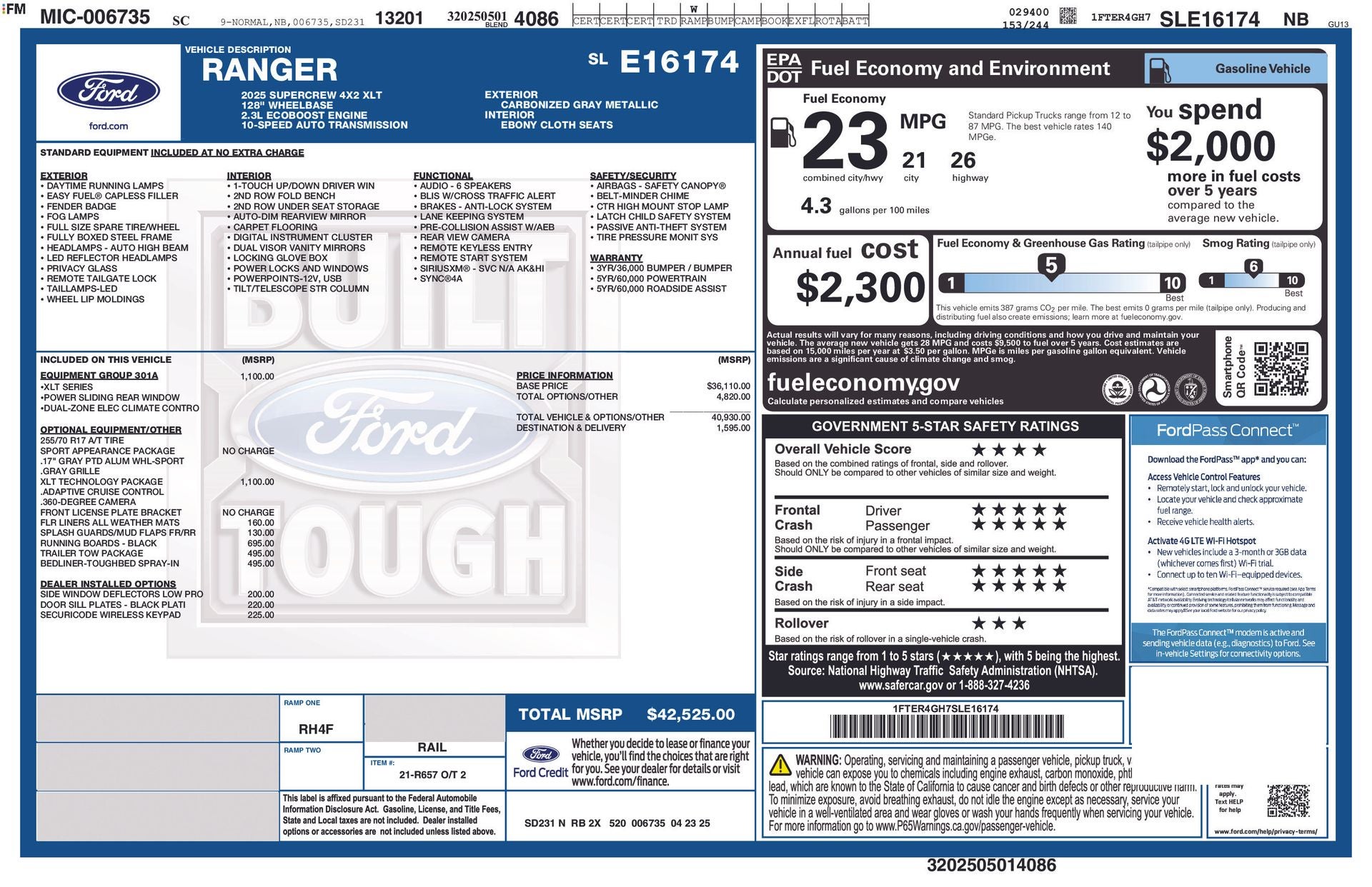 2025 Ford Ranger XLT