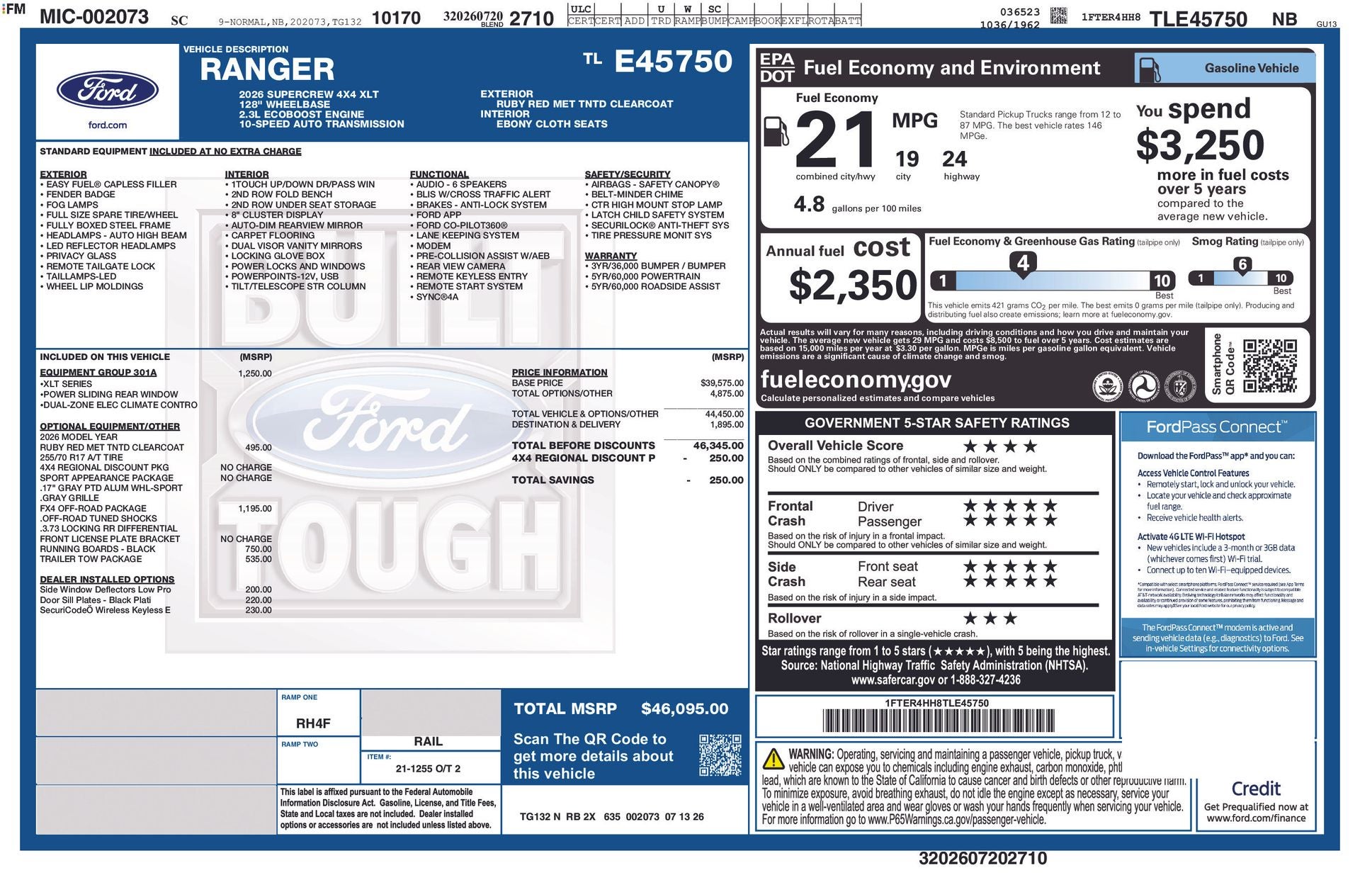 2026 Ford Ranger XLT