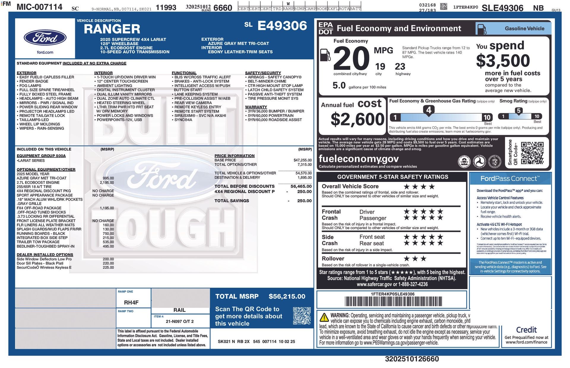 2025 Ford Ranger LARIAT®