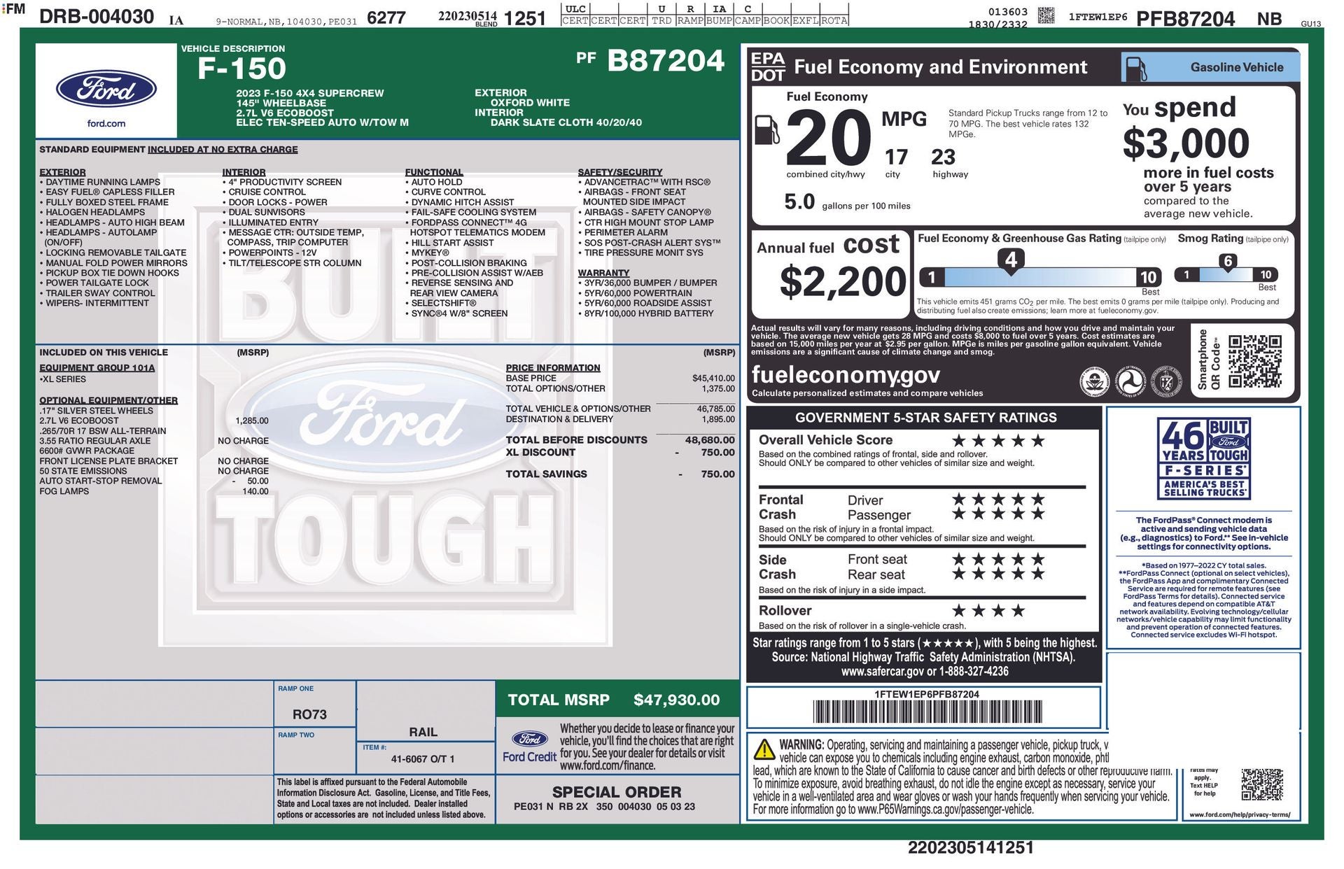 2023 Ford F-150 XL