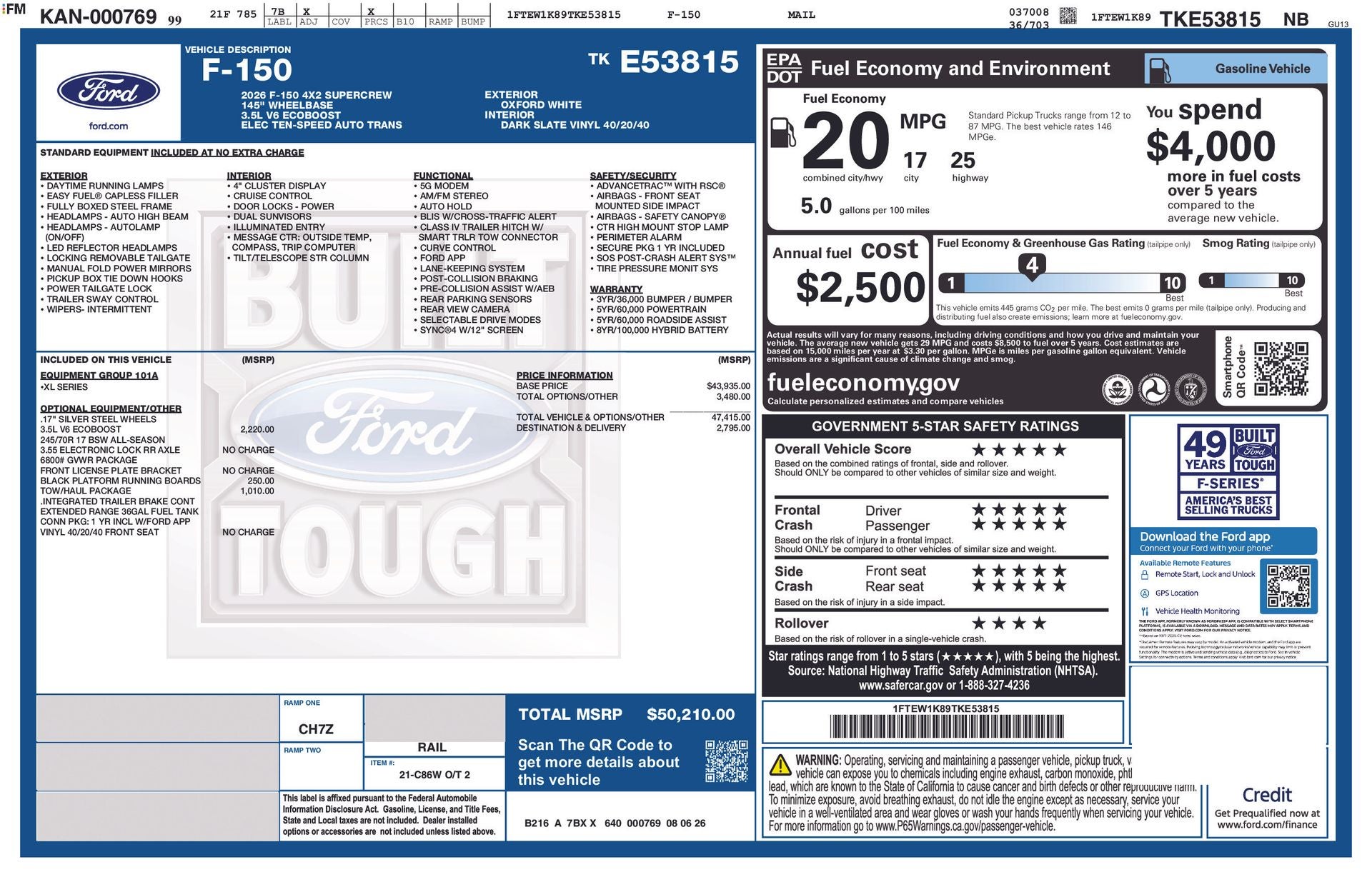 2026 Ford F-150 XL