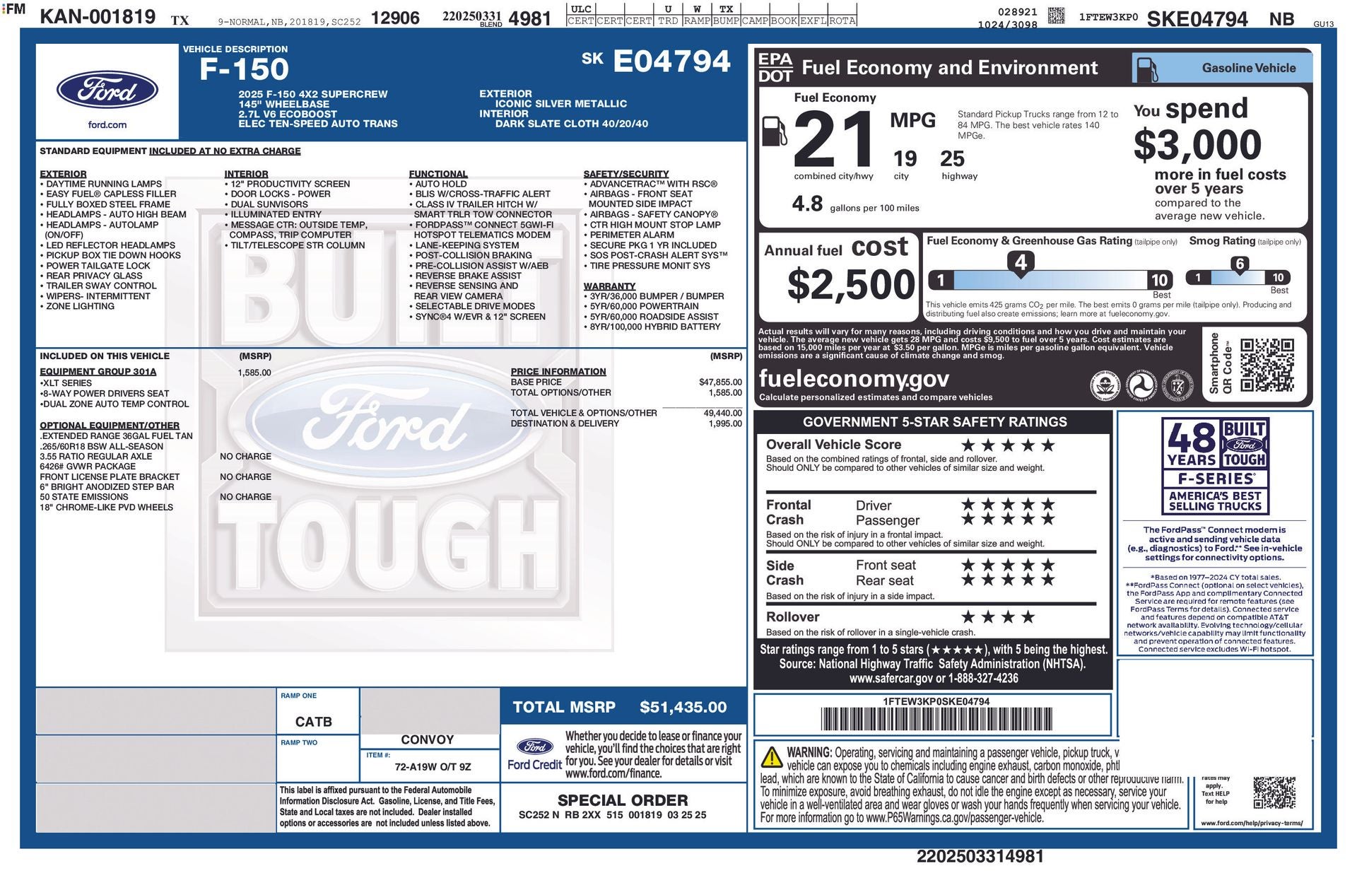 2025 Ford F-150 XLT