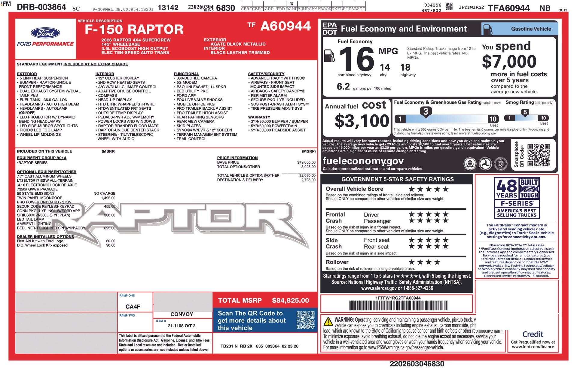 2026 Ford F-150 Raptor®