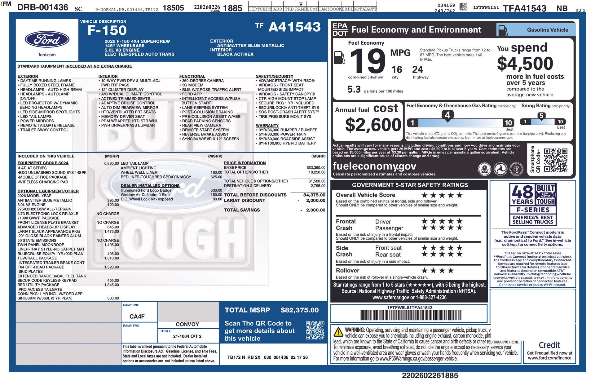 2026 Ford F-150 Lariat®