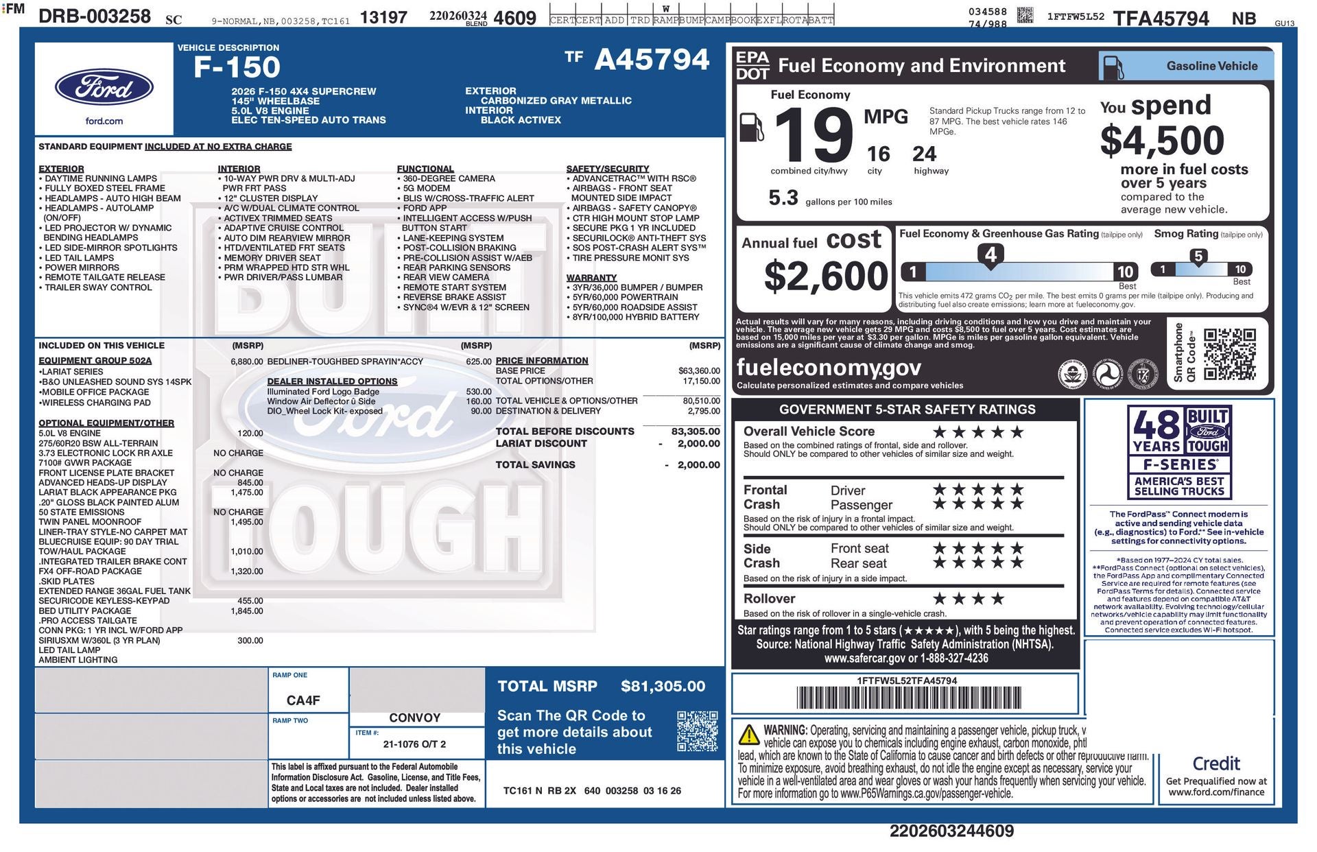 2026 Ford F-150 Lariat®