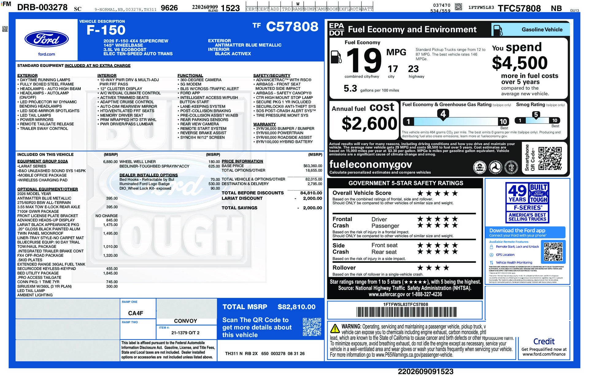2026 Ford F-150 Lariat®