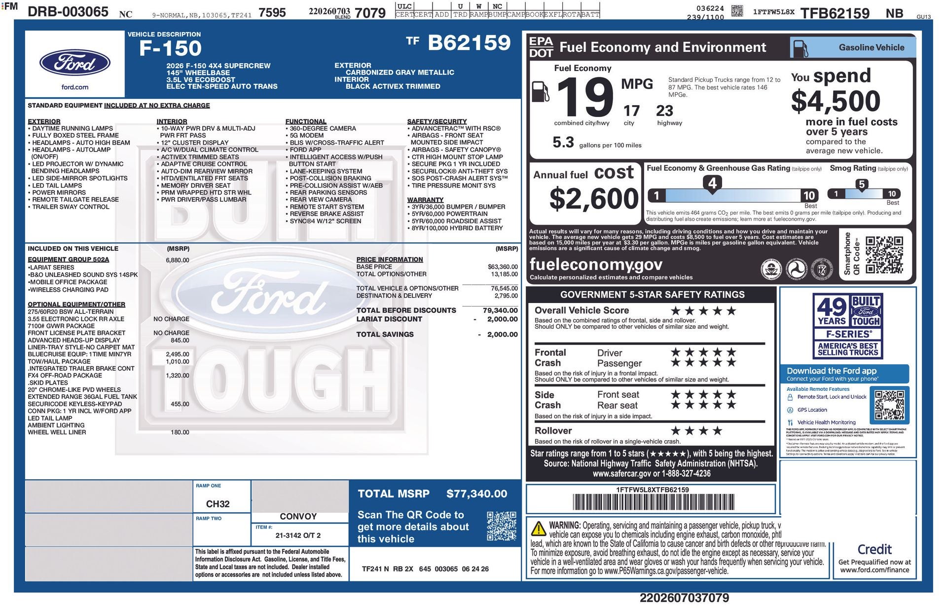 2026 Ford F-150 Lariat®