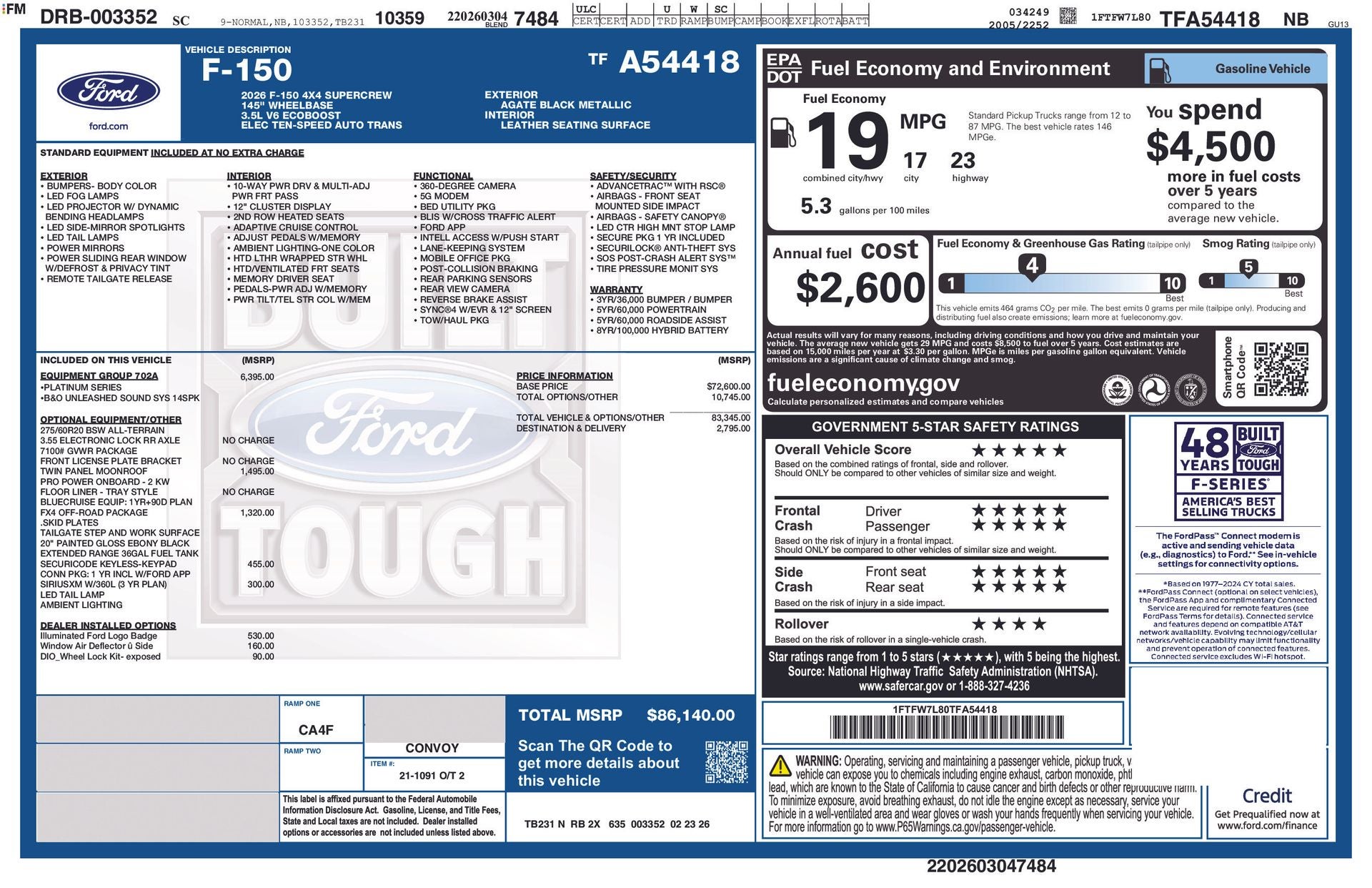 2026 Ford F-150 Platinum®