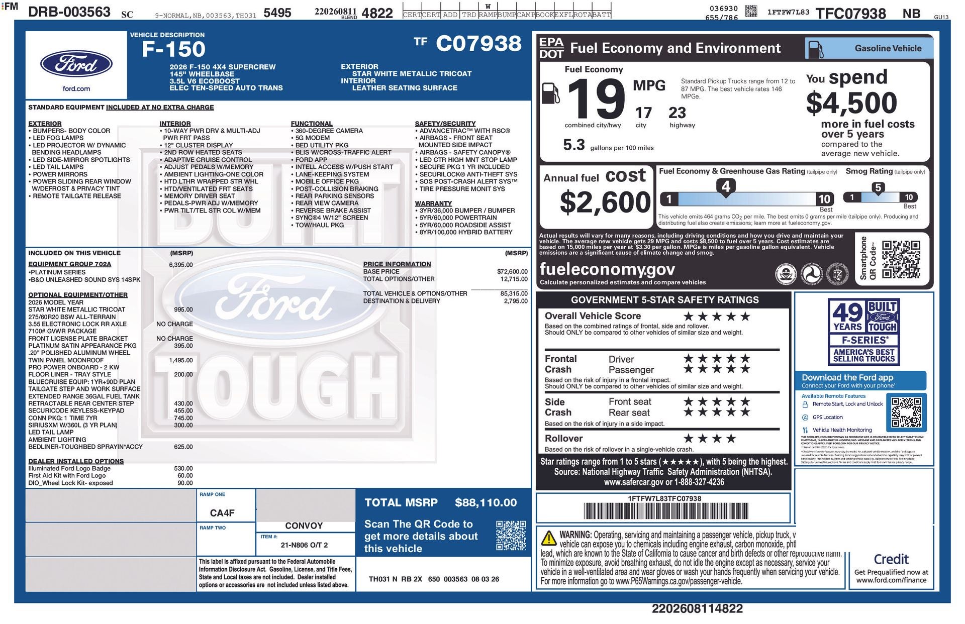 2026 Ford F-150 Platinum®