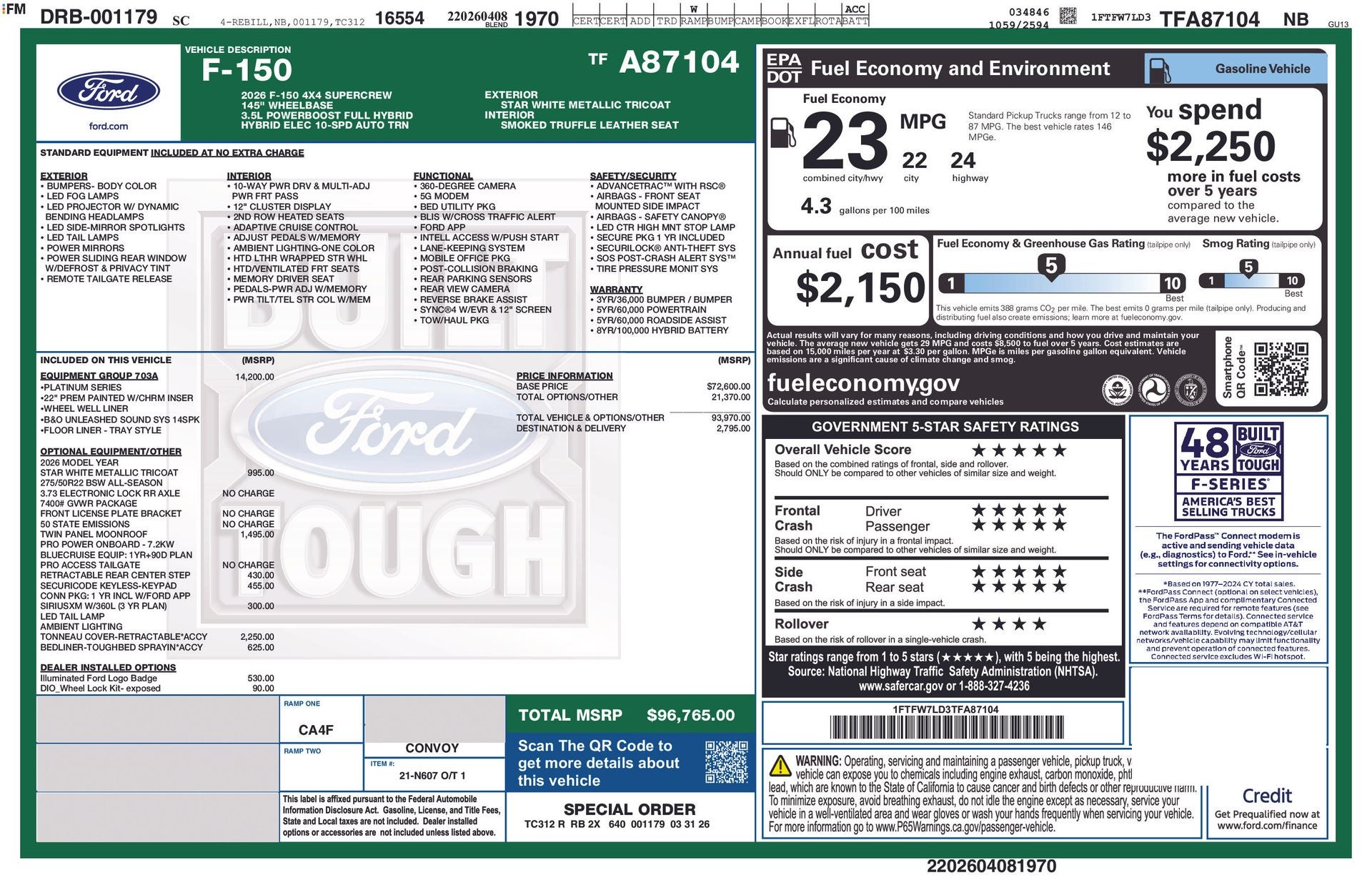 2026 Ford F-150 Platinum®