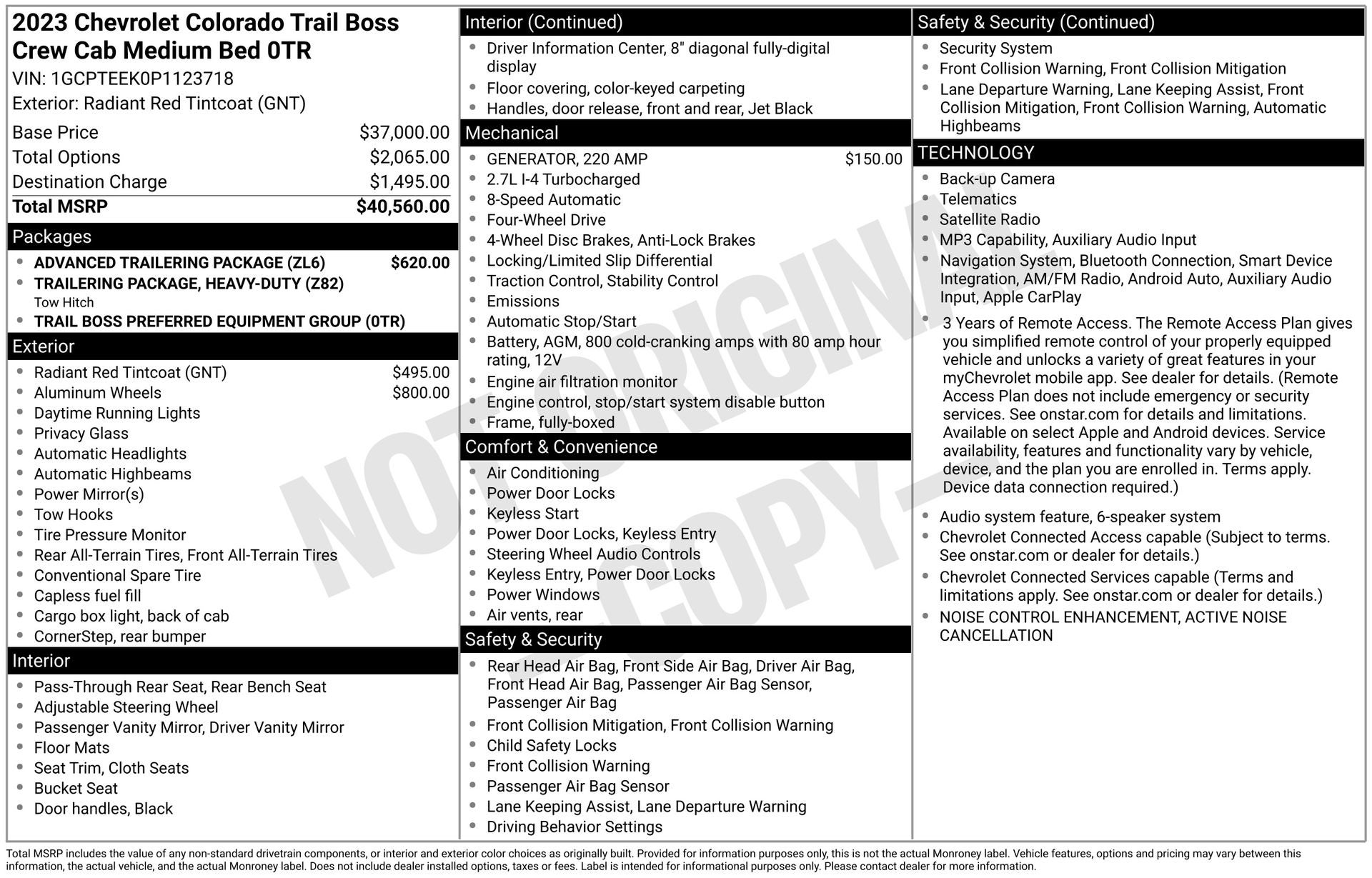 2023 Chevrolet Colorado Trail Boss
