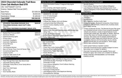 2023 Chevrolet Colorado Trail Boss