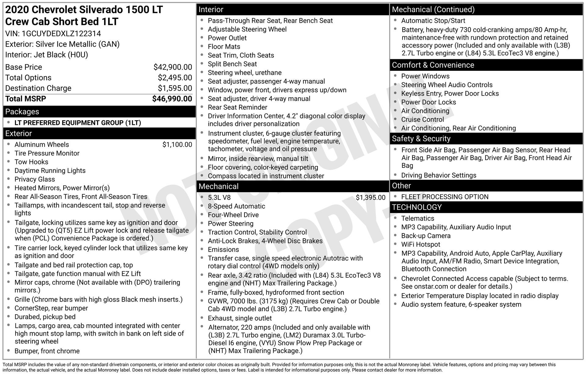 2020 Chevrolet Silverado 1500 LT