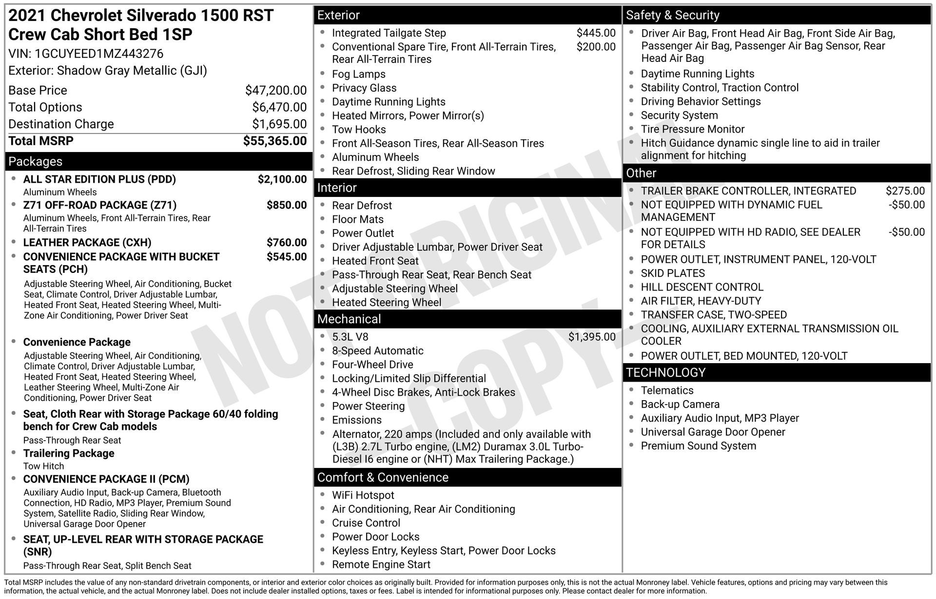 2021 Chevrolet Silverado 1500 RST
