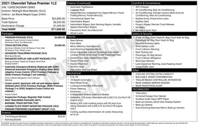 2021 Chevrolet Tahoe Premier