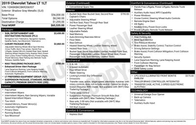 2019 Chevrolet Tahoe LT