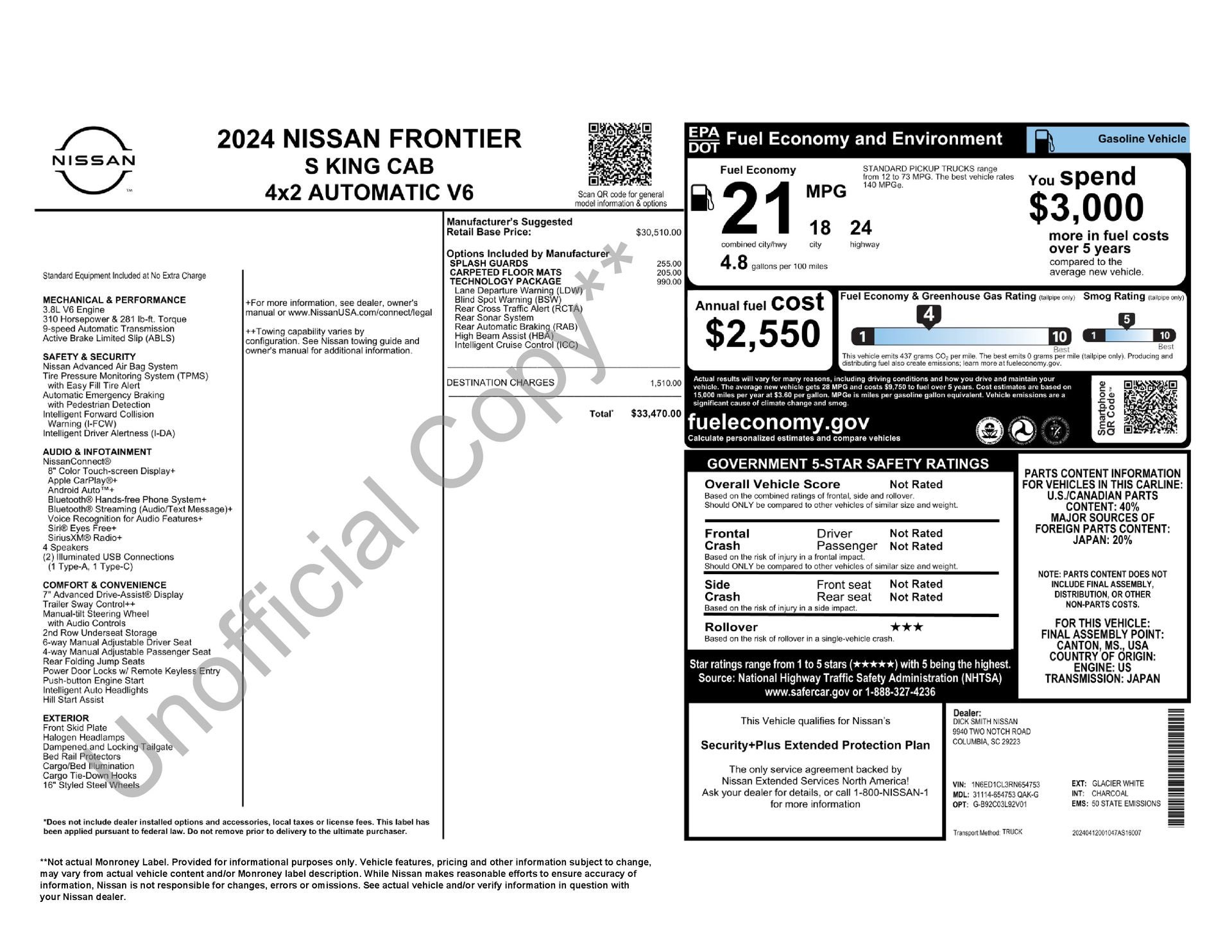 2024 Nissan Frontier S
