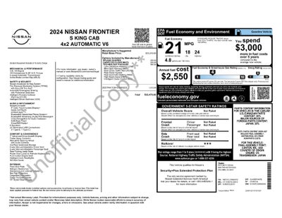 2024 Nissan Frontier S