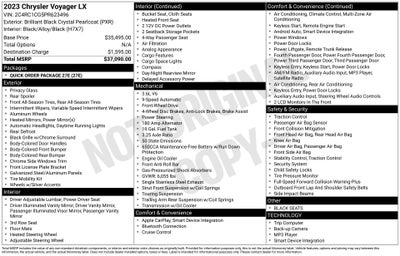 2023 Chrysler Voyager LX FWD