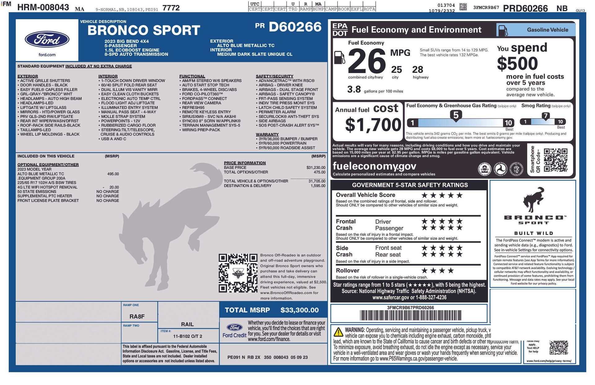 2023 Ford Bronco Sport Big Bend