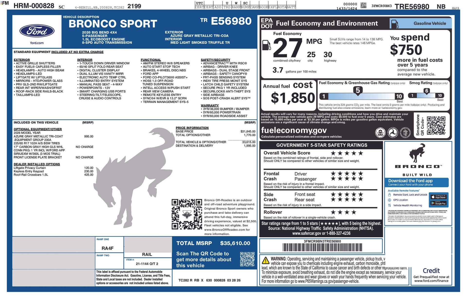 2026 Ford Bronco Sport Big Bend®