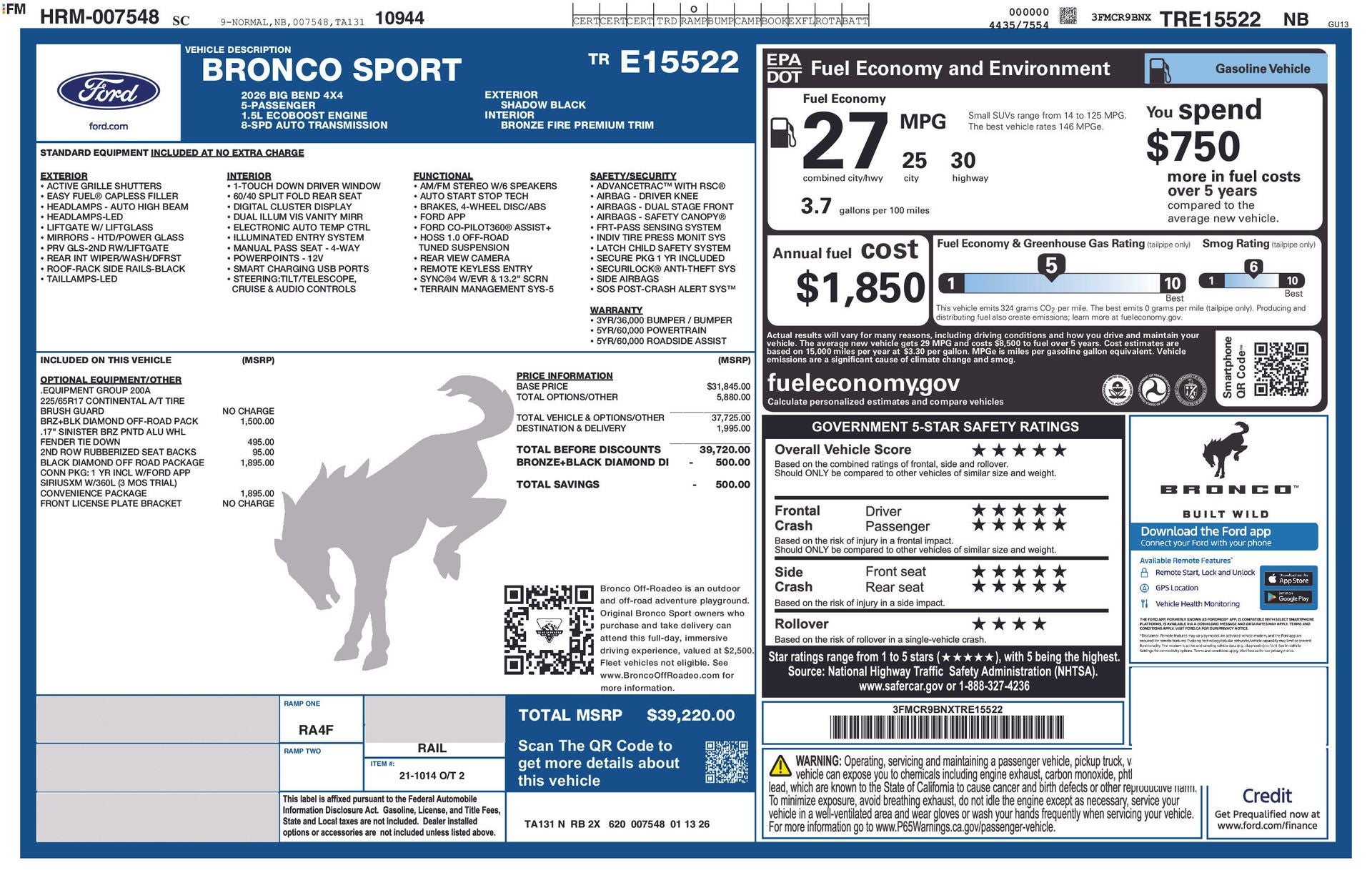 2026 Ford Bronco Sport Big Bend®