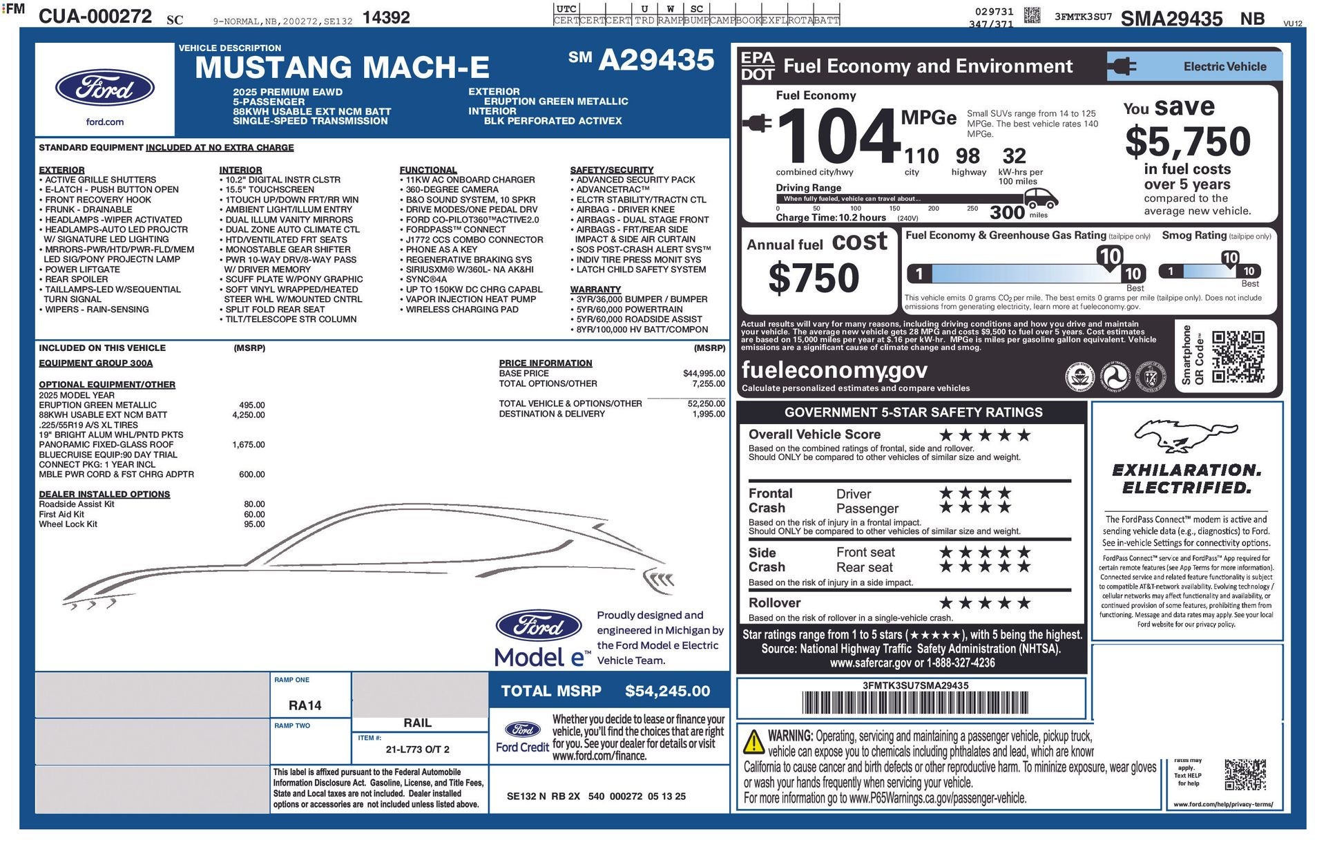 2025 Ford Mustang Mach-E Premium