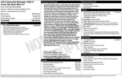 2014 Chevrolet Silverado 1500 LT LT1